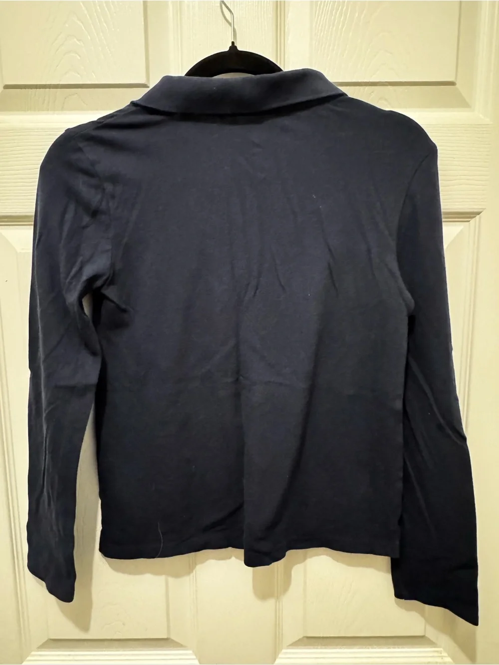GAP Girls Long Sleeve Polo in Dark Navy uniform shirt size XXL